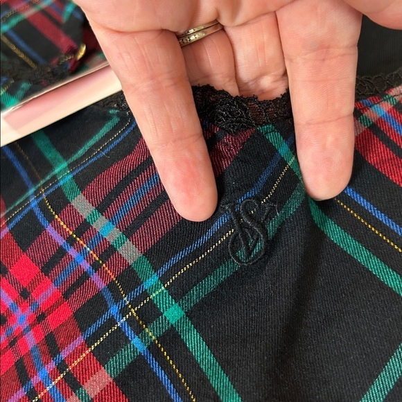 Victoria’s Secret Red Flannel V-Neck Slip Dress Large - Picture 11 of 17